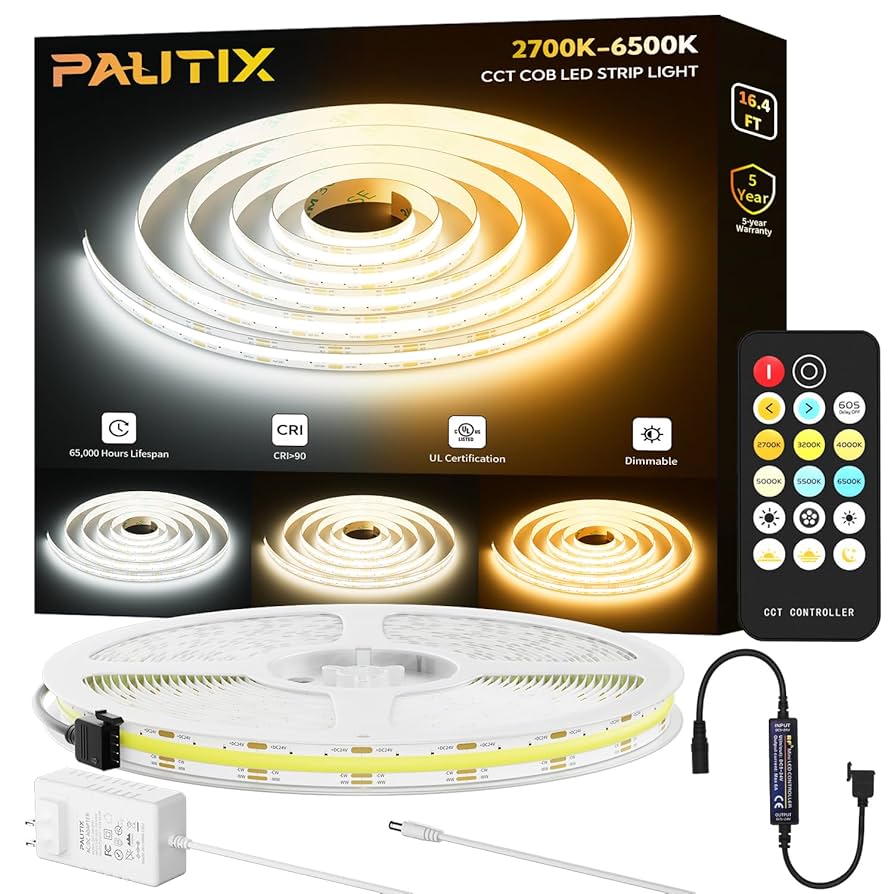 Amazon.com: PAUTIX COB LED Strip Light 2700K-6500K CCT
