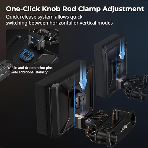 Miniatura 5 de SMALLRIG Almohadilla de pecho ligera con abrazadera de varilla LWS de 0.591 in para operación de cámara de mano - MD3183