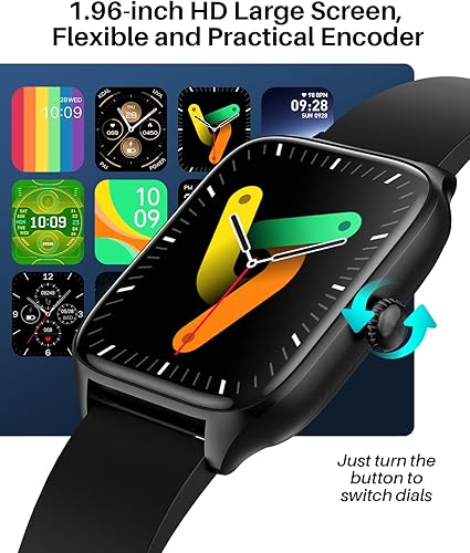 Miniatura 3 de SOUYIE Smart Watch for Men Women, Infrared True Blood Oxygen Monitor, 1.96" HD Smartwatch with Heart Rate, Blood Pressure, Sleep, IP67 Waterproof