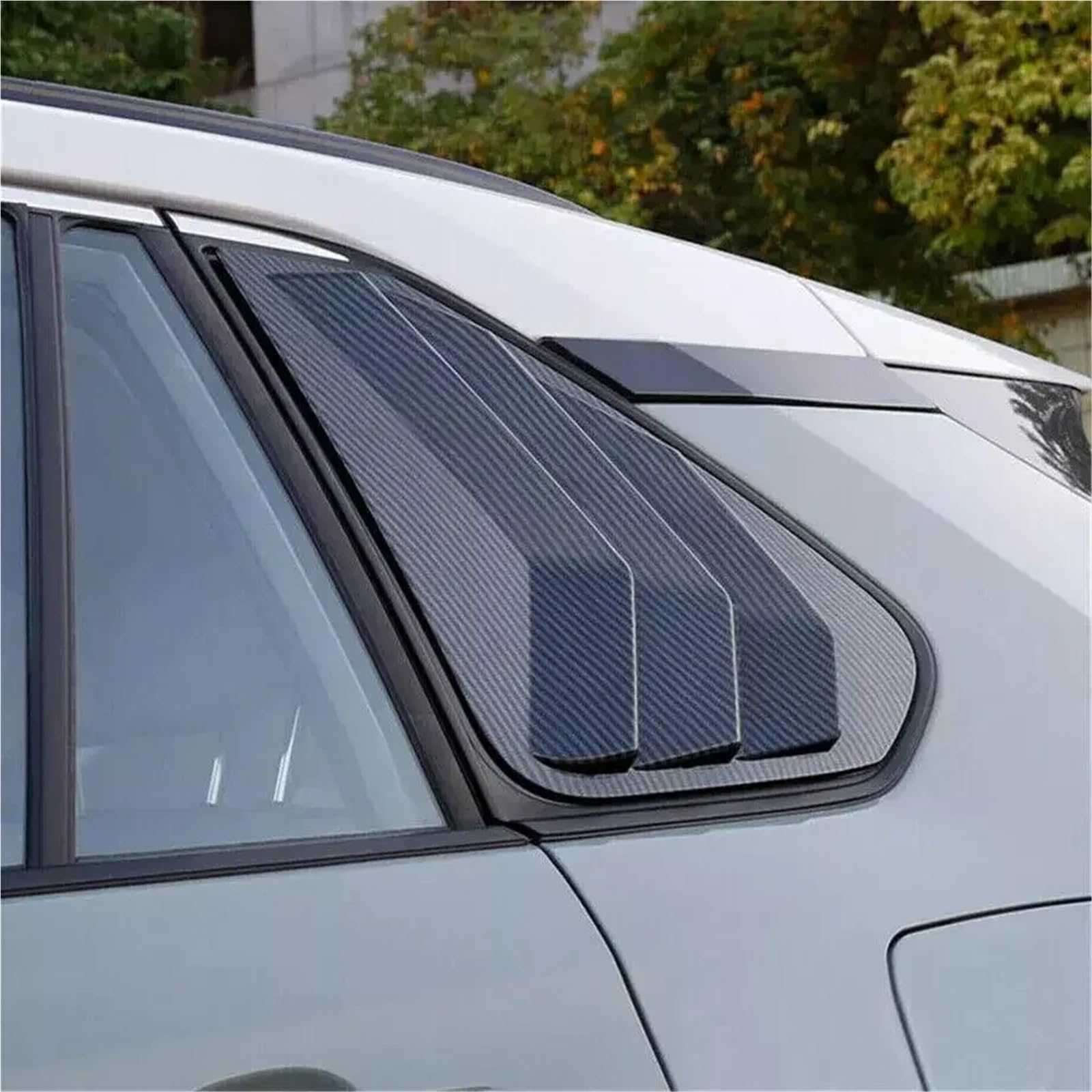 Dekoracja boczna błotników Pasuje do Toyota RAV4 2019-2023 Osłona żaluzji tylnej szyby Osłona bocznego otworu wentylacyjnego(Carbon Look)