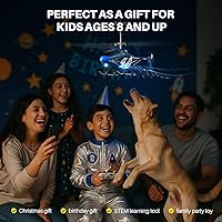 Vista 6 de Helicóptero de control remoto SYMA, S107H-E helicóptero RC con despegue y aterrizaje con una tecla, alta y baja velocidad y diseño duradero