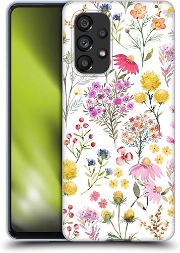 Head Case Designs Officially Licensed Ninola Delicate Botanical Patterns Soft Gel Case Compatible with Samsung Galaxy A53 5G (2022)
