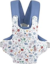 GAGAKU Puppentrage Puppenzubehör Babytrage für Puppen Bauchtrage mit verstellbaren Trägern Kinder Puppen Trage Spielzeug Puppenzubehör - Blau (Kiefernzapfen)
