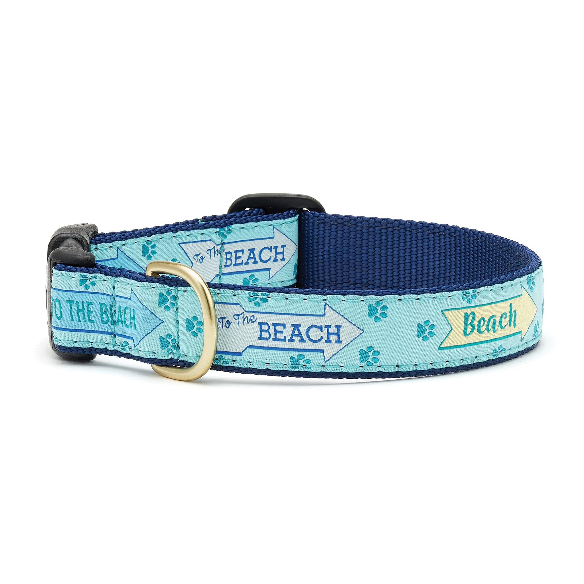 Up Country to The Beach Dog Collar (Blue)