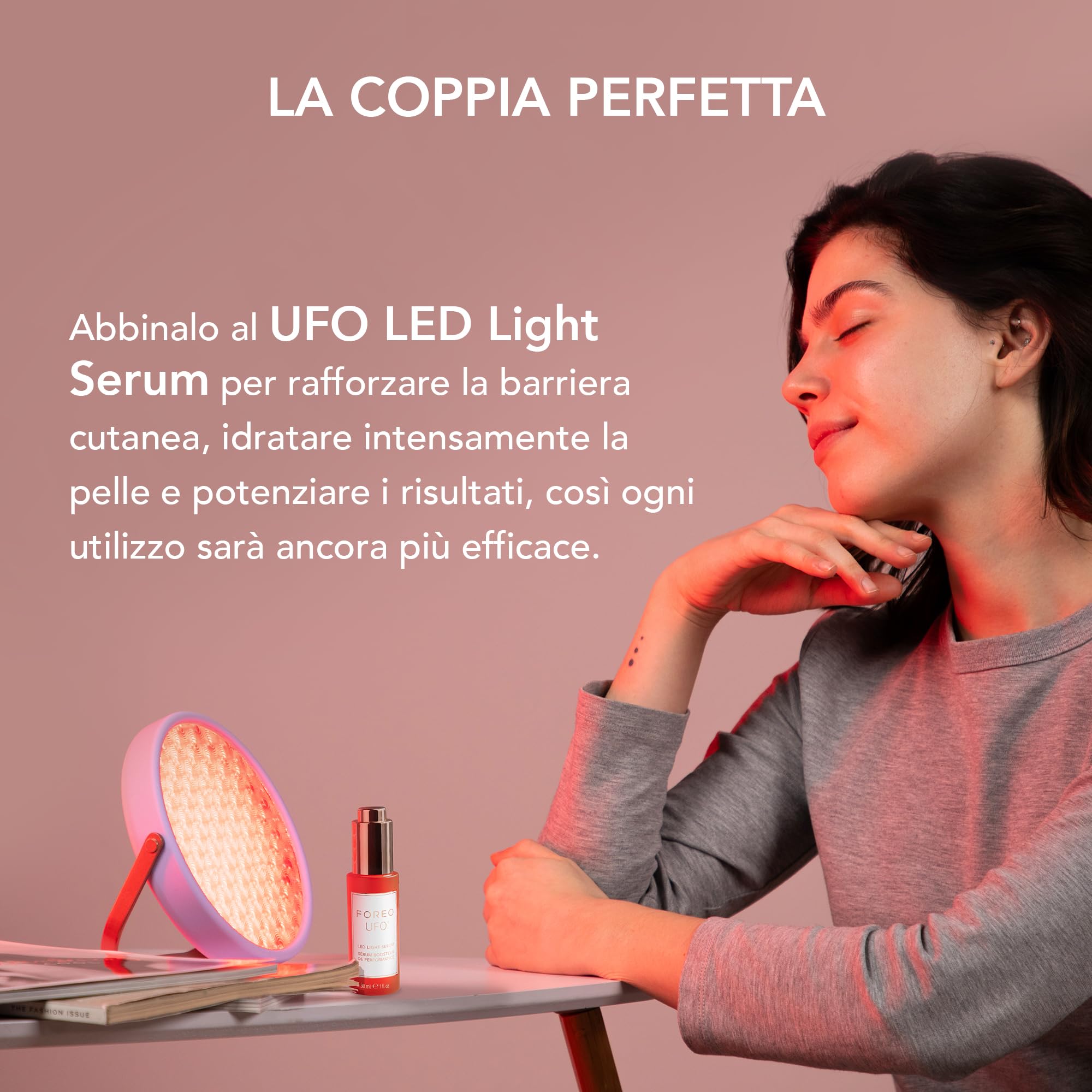 Lighthouse Panel UFO LED Advanced – Pannello LED infrarosso profondo Fresnel senza fili per viso e corpo