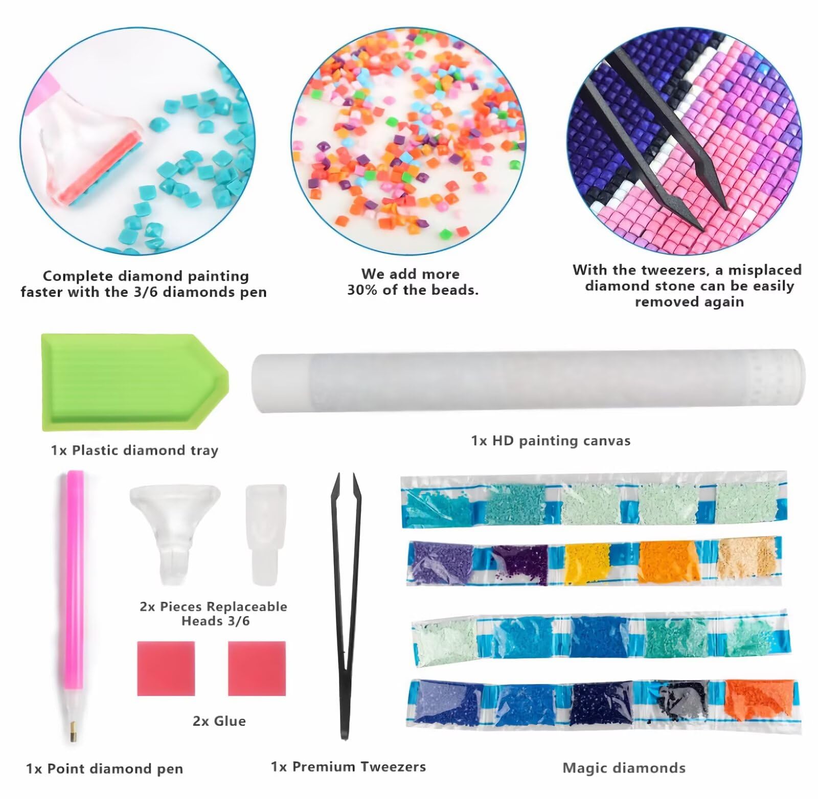 Diamond Painting Adulti, Luna Diamond Painting Kit Completo, 5D Pittura Diamante Bambini Attività Manuale Creativa e Idea Regalo, Diamantini Crystal Art Tela Fai Da Te Kit 70x70cm Fiore FX#1228