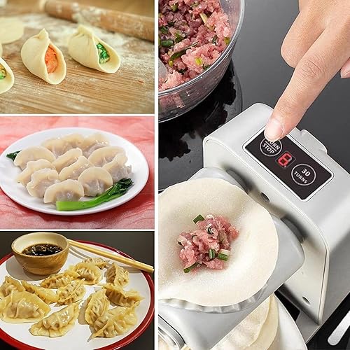 Miniatura 4 de Máquina eléctrica para hacer albóndigas, máquina automática de albóndigas con cuchara y cepillo, prensa china para hacer ravioles Wonton Empanada