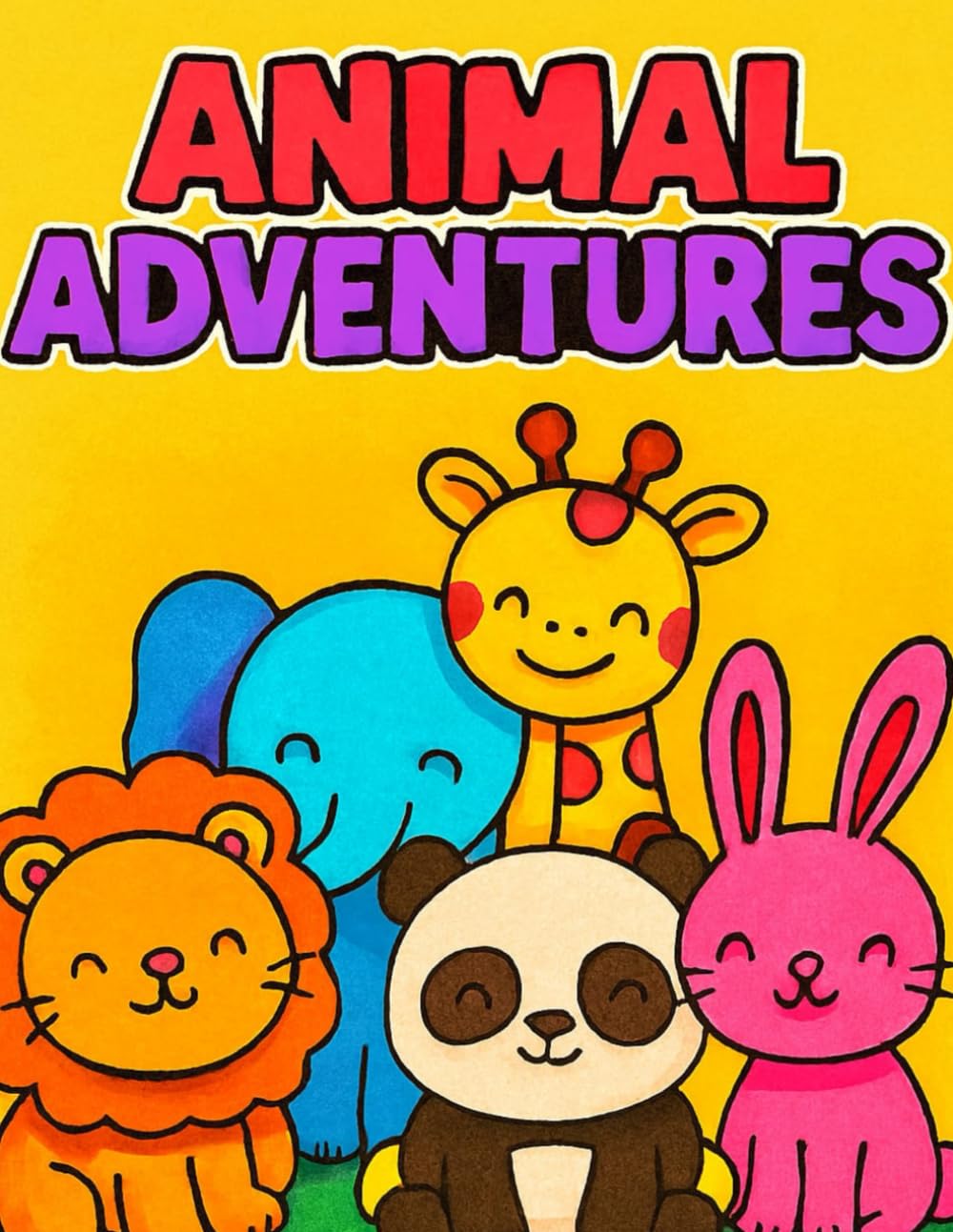 Animal Adventures: 30 Fun Coloring Pages for Kids