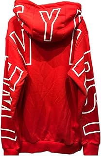 ビーロマンス パーカー ストリート 長袖 フード付き 大きいサイズ ロゴ 赤×白 かっこいい [並行輸入品]