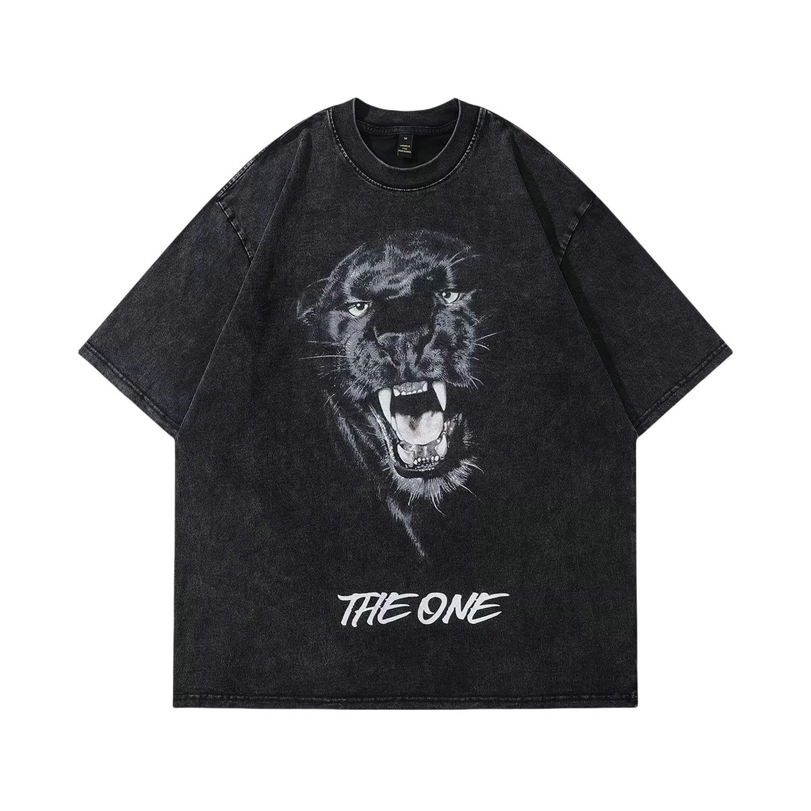 Męskie T-shirty Letnia koszulka z nadrukiem retro – oddychająca i wygodna koszulka sportowa do biegania, tańca ulicznego i gry w piłkę