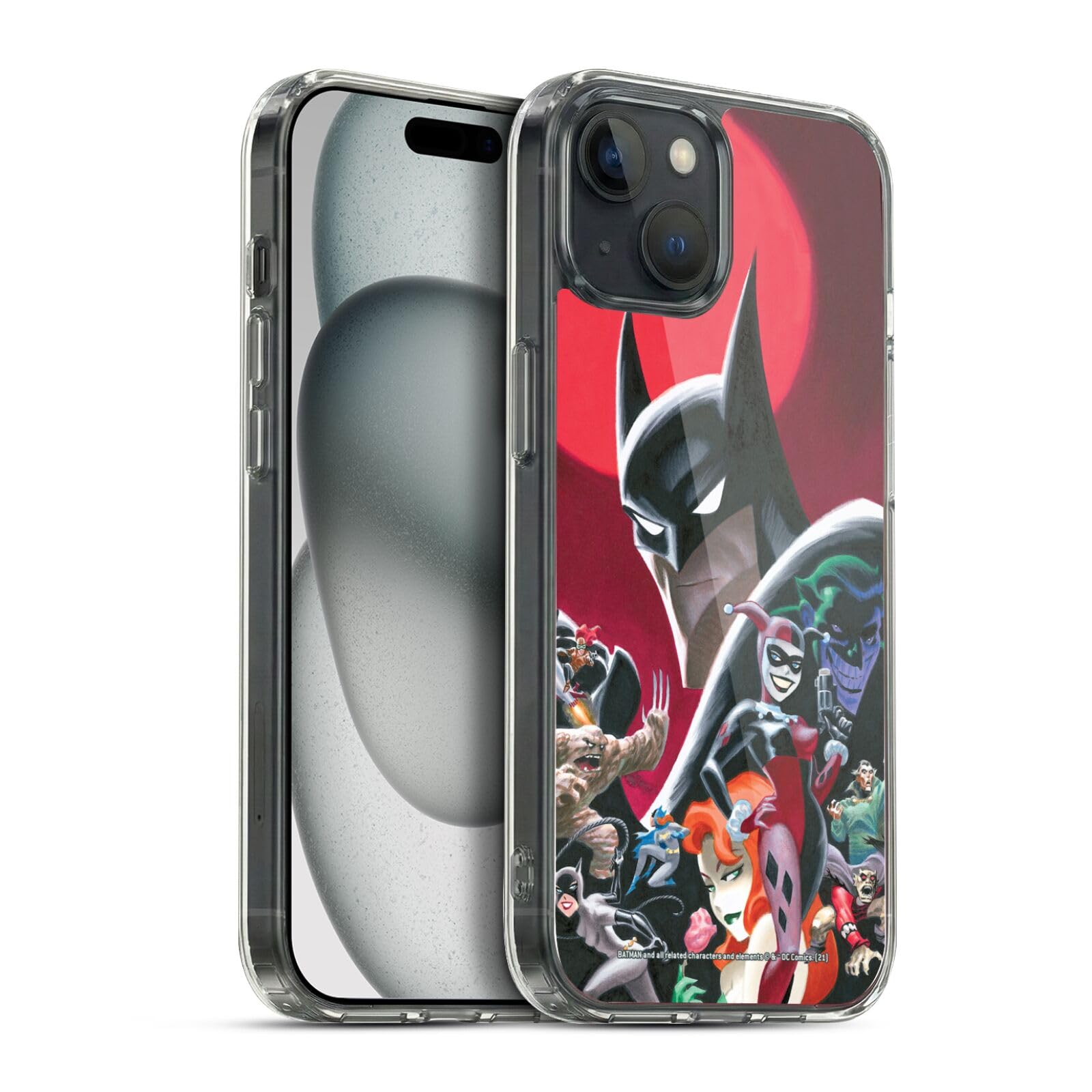 Funda protectora Batman iPhone 15 Plus carcasa cómic DC gel elástico transparente 7