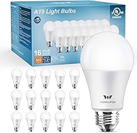 Vista 12 de Foco LED A19, bombillas E26 de 9 W (equivalente a 60 vatios/80 vatios), blanco suave de 3500 K, no regulable, base estándar de 800 lm