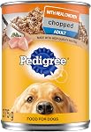 PEDIGREE CHOPPED Ground Adult Soft Wet Dog Food – With Real Chicken - 12x 375g (13 oz) Cans