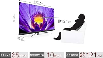 Amazon.co.jp: TCL 65V型 4K対応液晶テレビ スマートテレビ(Android TV