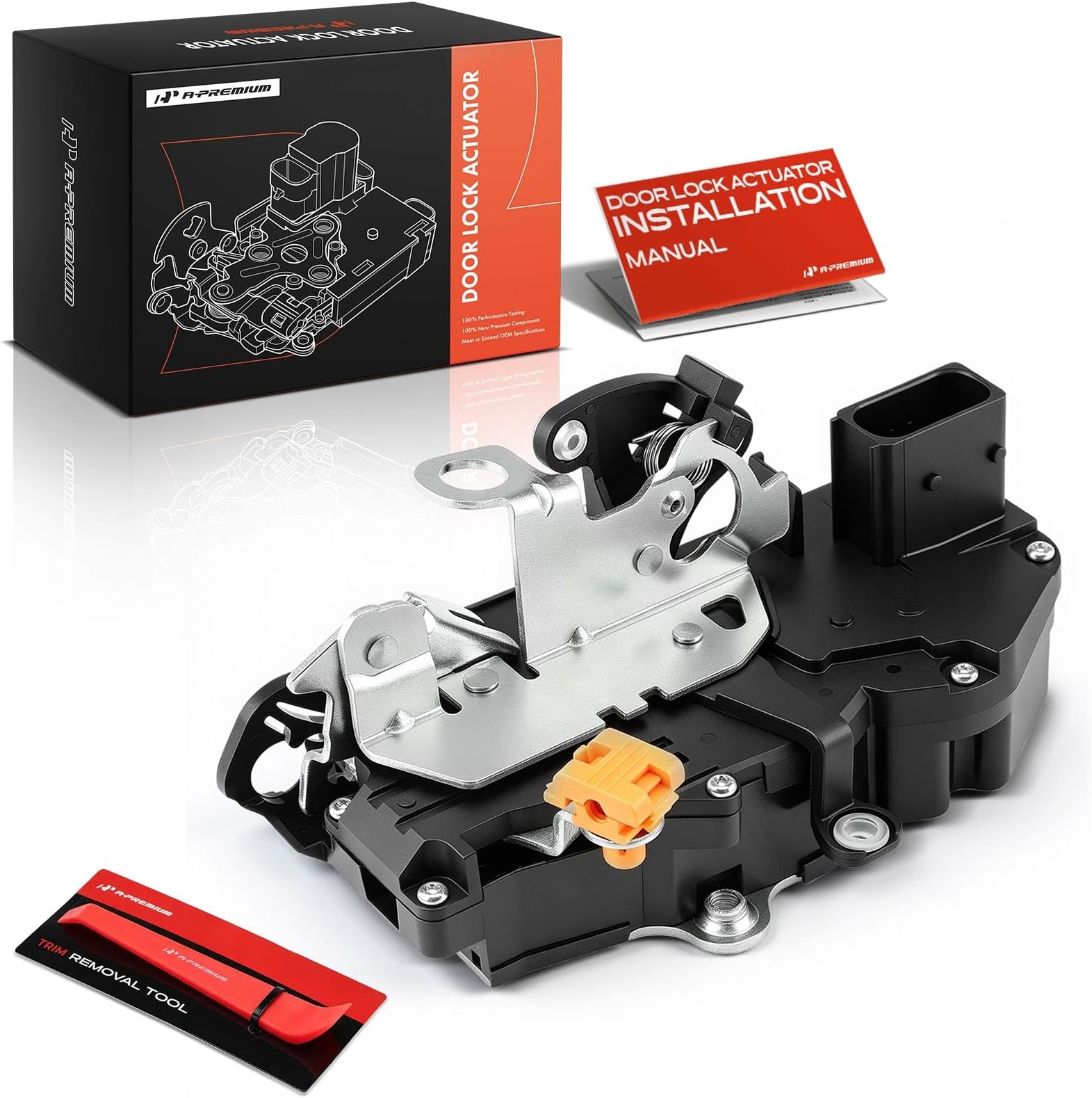 A-Premium Front Left Driver Door Latch Lock Actuator Compatible with Cadillac, Chevrolet Chevy & GMC Vehicles - Silverado Suburban Escalade Sierra Yukon Avalanche Tahoe, Replace# 15880052, 15889954