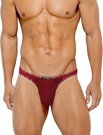 Casey Kevin Mens Thongs Underwear Sexy Lace G-String Bulge Pouch Breathable Panties