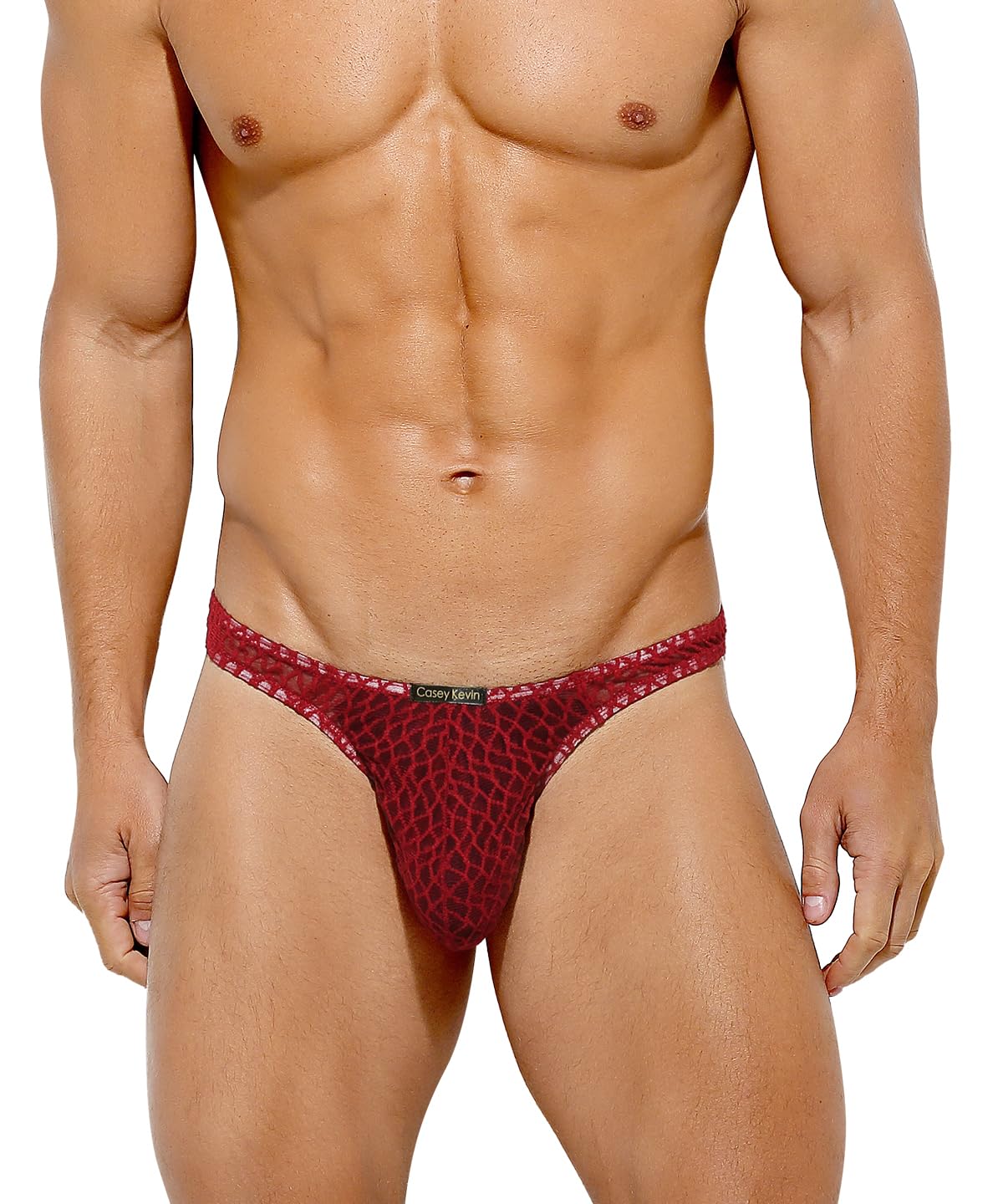 Men's Thongs Underwear Sexy Lace G-String Bulge Pouch Breathable Panties