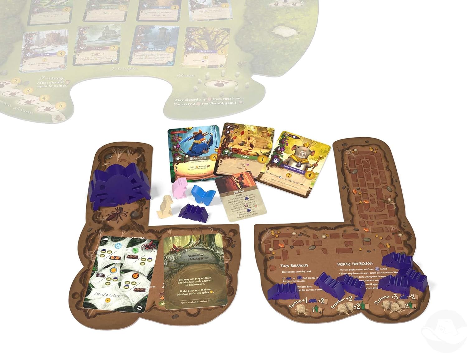 Everdell Mistwood Board Game Expansion - Solo & 2-Player Mode, Unique AI Villain, New Critter Meeples & Player Powers - Compatible with Everdell Base Game & Expansions