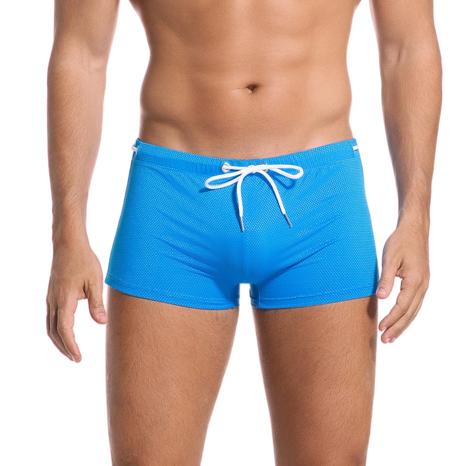 Donason Bañador Hombre Secado Rápido Pantalones Cortos de Natación Elástica Transpirable Boxer Bañadores de Playa Surf Piscina con Cordón y Suave Forro Frontal