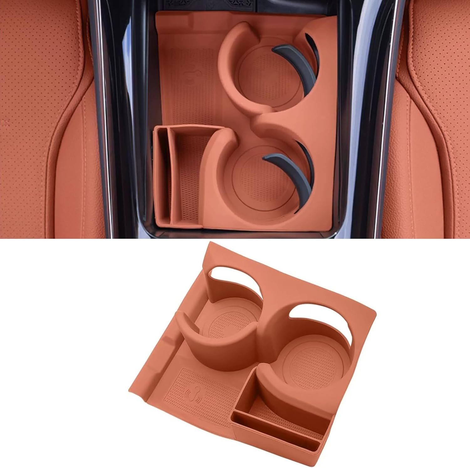 Compatible with 2023-2026 Mercedes Benz GLC 300 Cup Holder Insert,2023 2024 2025 2026 GLC 300 Center Console Cup Holder,2023 2024 2025 2026 Mercedes Benz GLC 300 Accessories (Black)