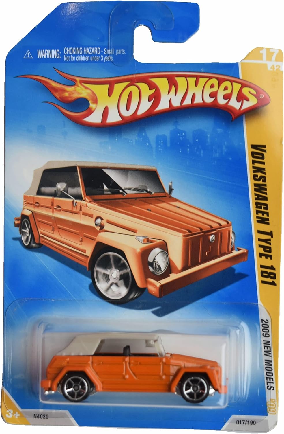 Hot Wheels Volkswagen Type 181 2009 1:64 Scale Die-Cast Car Model for Adult Collectors, Hobbyists