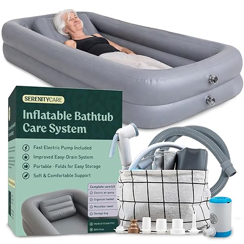 Inflatable Bed Bathtub for Adults, Bedridden Patients – Easy Bed