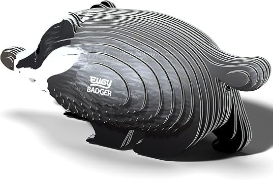 EUGY Badger 3D Puzzle, 38 Piece Paper Craft Kit for Kids 6+