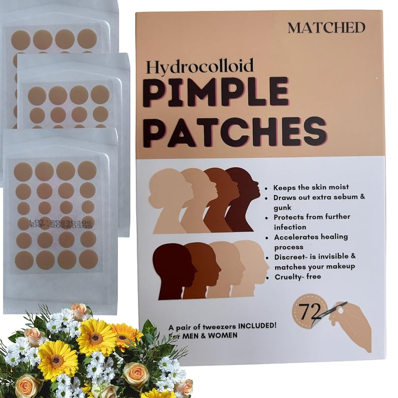 Adesivos hidrocoloides para uso localizado Generic MATCHED MONTREAL, 3 tamanhos, pacote com 72 unidades