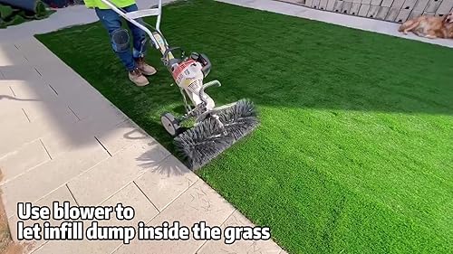 Miniatura 6 de Petgrow Relleno de arena para césped artificial, paisaje, césped sintético, césped artificial de primera calidad, sin sílice, 50 libras