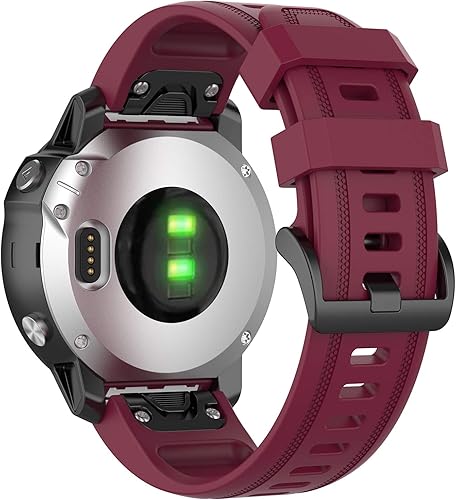 Vista 56 de Correas de reloj Garmin Fenix 6S Pro para mujeres y hombres, Fenix 5S Plus Band de 0.787 pulgadas (0.787 in), correas de repuesto de silicona