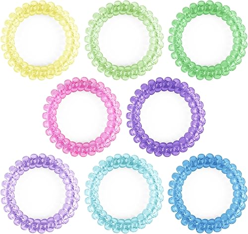Pulseras sensoriales elásticas para masticar para niños y niñas, paquete de 8 pulseras elásticas para ansiedad para niños con autismo, TDAH o