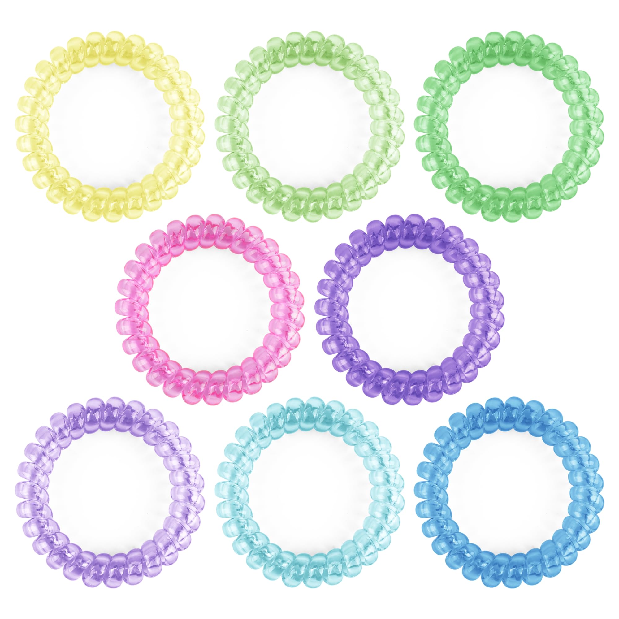 Sallurna Sensory Stretchy Chew Bracelets for Boys and Girls, 8 Packs Strechy Coli Fidget Bracelets for Autism Kids, ADHD, Or Special Needs