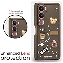 Pikkme Back Cover for vivoy315g | 3D Bear Silicone Cute & Fun Coffee Cartoon | Full Body Protection Bumper Case (Brown) gallery image