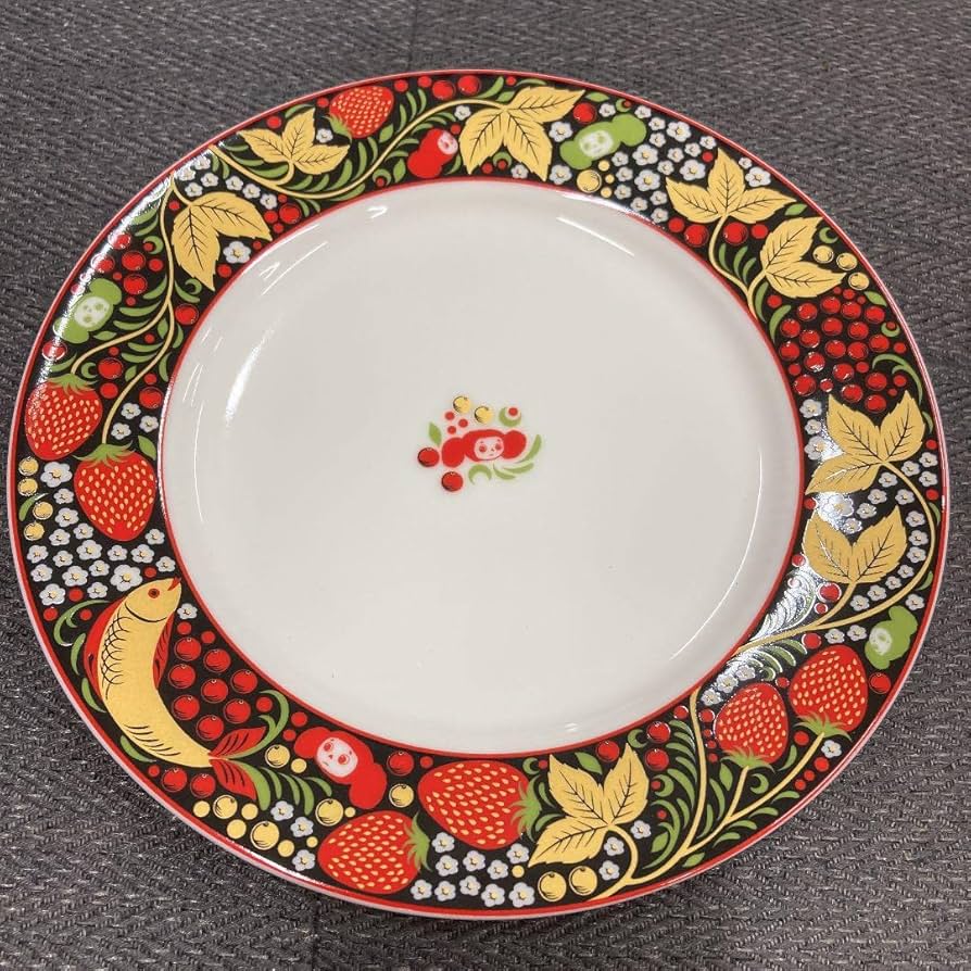 Amazon.co.jp: チェブラーシカ ホフロマ皿 ホフロマプレート2枚