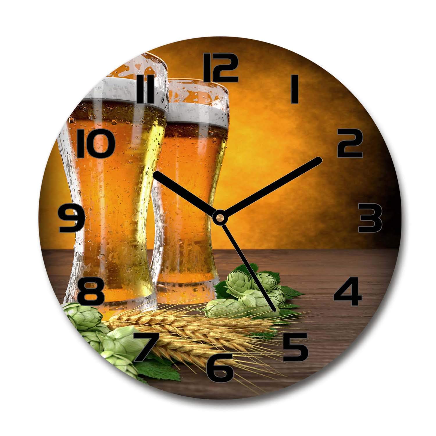 Horloge en verre silencieuse pour éliminer le tic-tac dans votre salon design