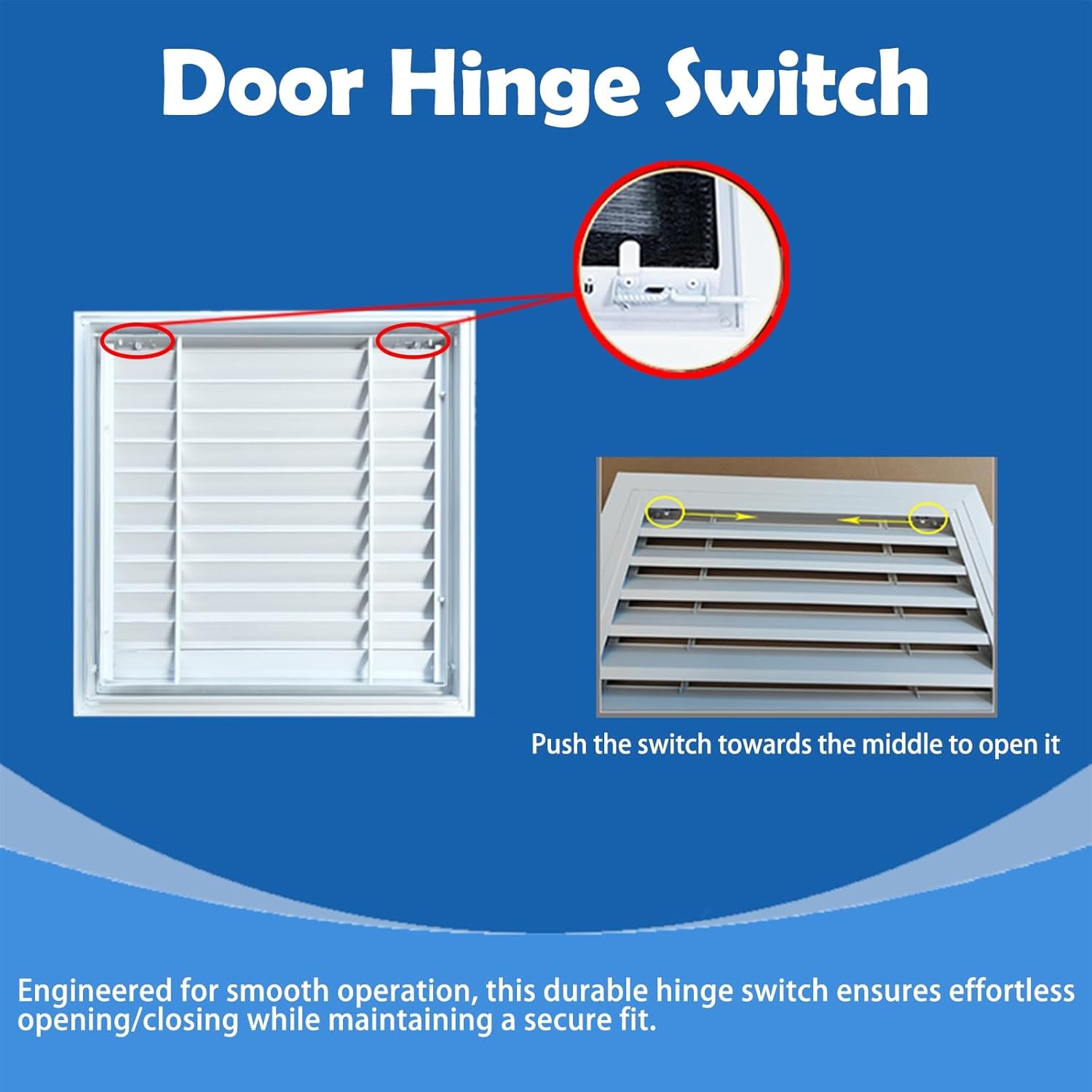 LZMZMQ Customizable Sturdy Inspection Panel and Access Door, Plumbing Reinforced Access Hatch, White Aluminum Service Panel Cover for Wiring Cables Cords(6x6(15x15cm))