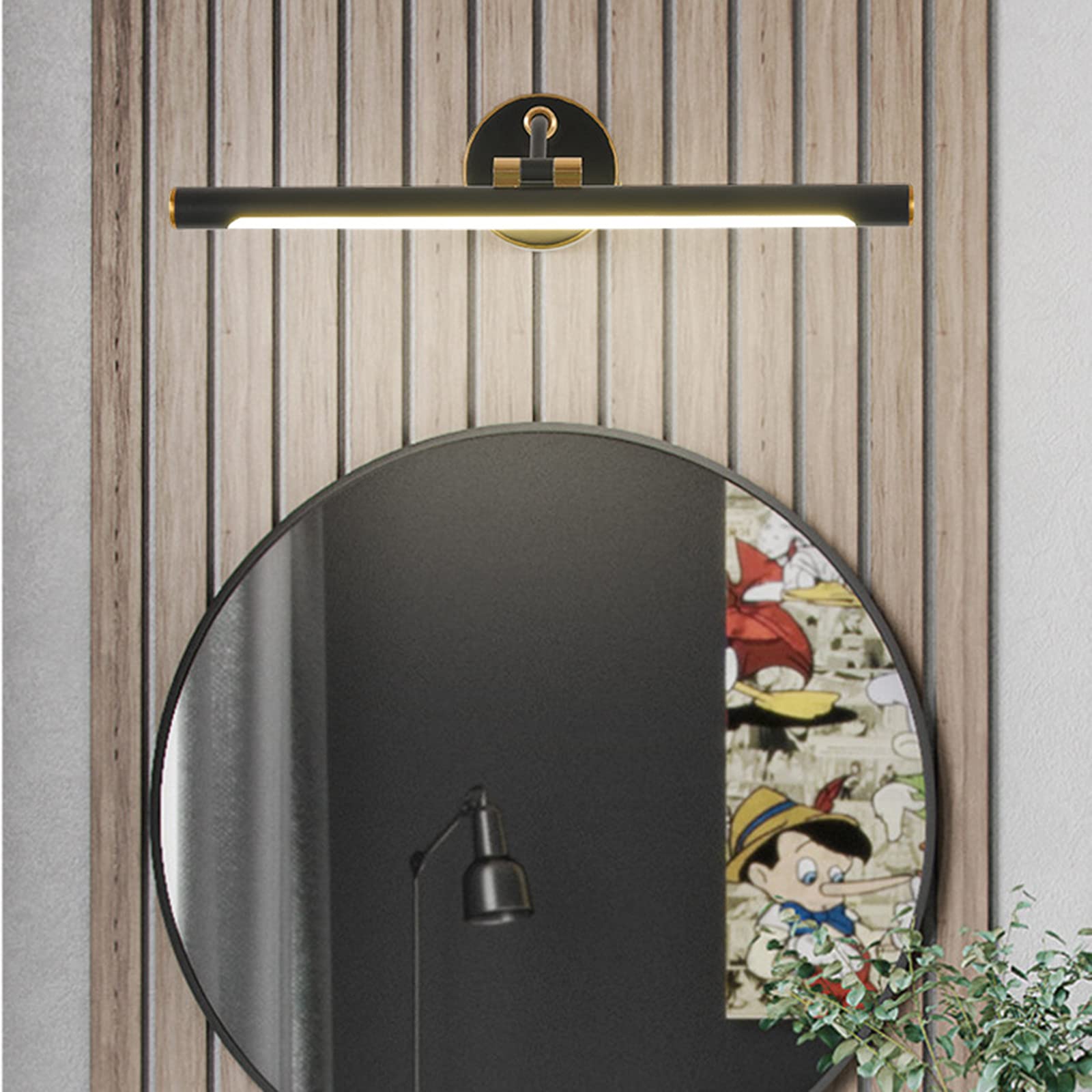 Eitelkeitsbeleuchtung Einfach 43/58/73cm Spiegel Frontlicht Nordic Kreative Hotel Home Badezimmer Wasserdicht Anti-Fog Toilettenartikel Make-up Spiegelschrank Lampe