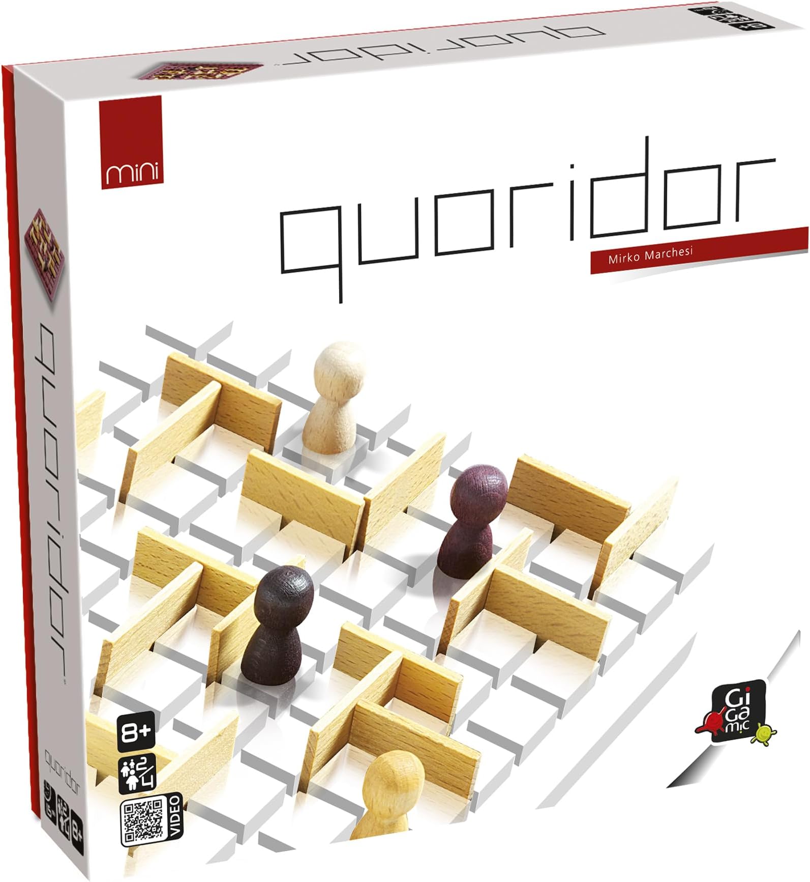 Gigamic QUORIDOR Mini FR, for 2-4 Players