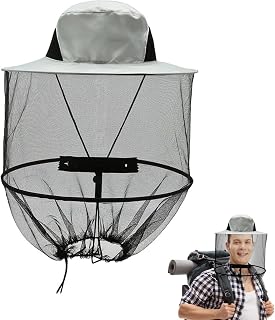 Imkerhut mit Moskitonetz Angeln, grau