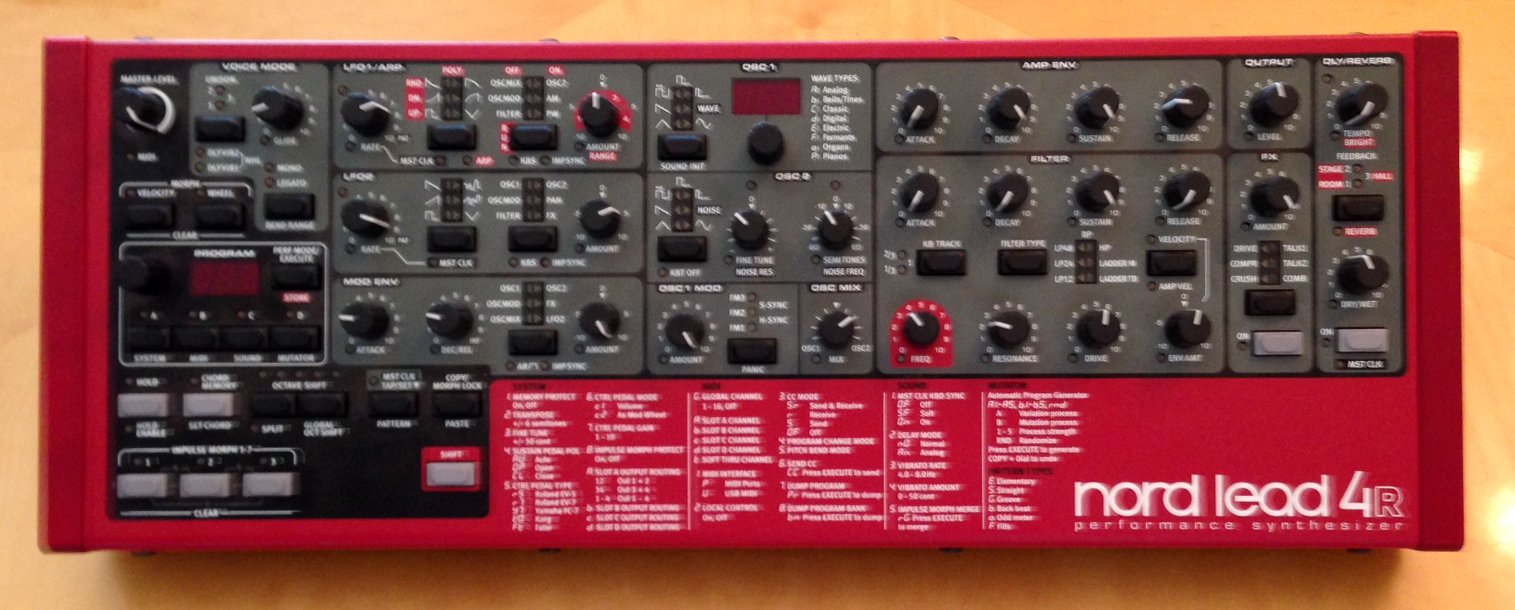 Nord Lead 4 Rack Table Top Performance Synthesizer with 2 