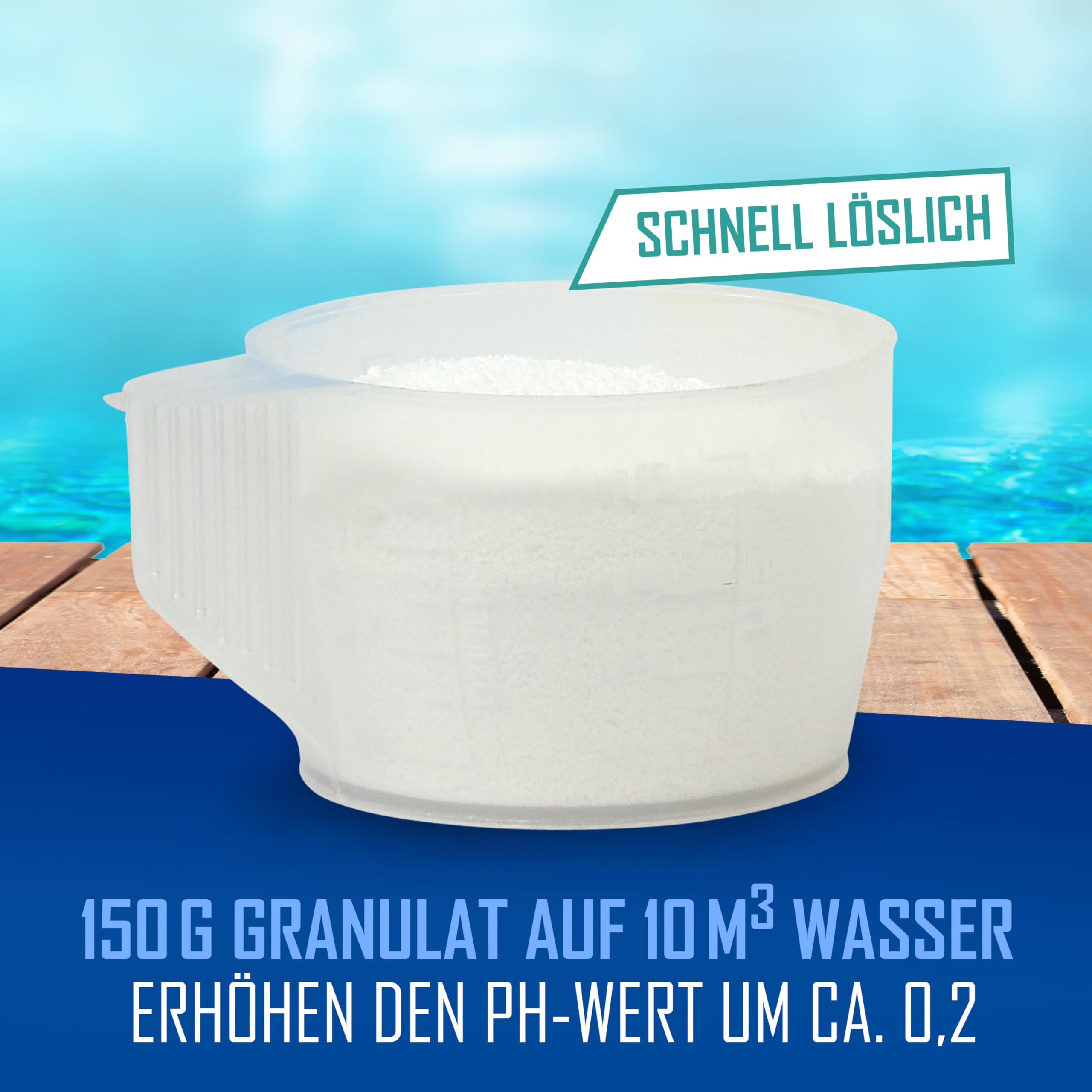 Astral Pool pH Minus und pH Plus Granulat Set 2,5 kg - Optimale pH-Wert Regulierung für Pools - Einfache Anwendung und Top Ergebnisse