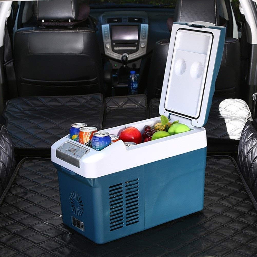 Frigo Portatile, Mini Frigorifero per Auto da 15L, Congelatore per Macchina con Compressore Elettrico, con Cavo 220-240V CA o 12V-24VCC | Bevande, for Cibo | Viaggi, Picnic, per Camion Ideale