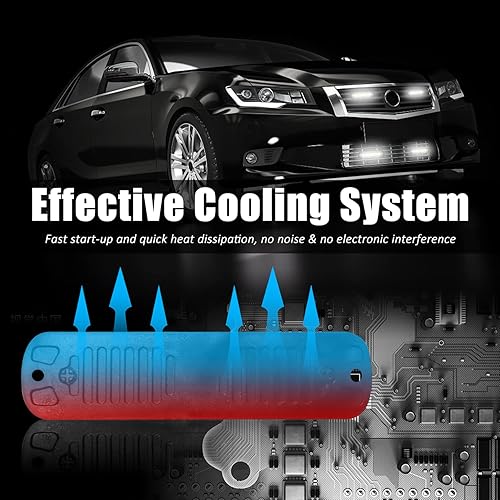 Miniatura 3 de Luz Estroboscópica LED de Advertencia de Emergencia 4 unidades Universal 12V-24V 18W Blanco 6 LED Construcción Montaje en Superficie Baliza Destello