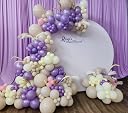 PatiCool Beige Balloons - 12 inch 100pcs Latex - Cream Balloons with 2 Ribbons, Neutral Ivory for Birthday Party, Boho Wedding, Bridal Shower, Baby Shower Decorations gallery image
