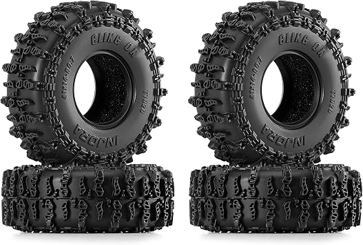 INJORA 41 * 14mm 0.7" Cling On Tires for 1/30 Axial SCX30 Upgrade T7020