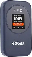 Roteador WiFi Portátil 4G 300Mbps 2.4G Time Display Mobile Hotspot, Estabilidade para Viagens, Compatível Com Internet Portátil, Bateria de 3000mAh, Fácil Operação, Informações