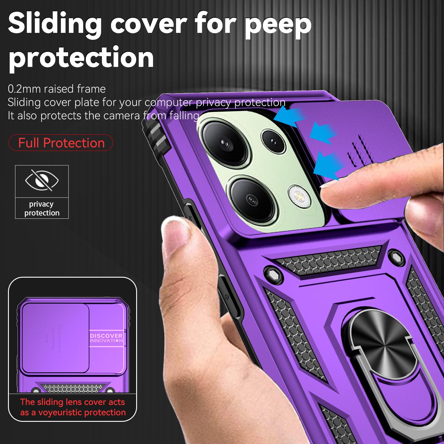 BENTOBEN Custodia magnetica per Xiaomi Redmi Note 13 Pro+ 5G/Redmi Note 13 Pro Plus 5G [Compatibile con Magsafe] con protezione di grado militare anti-urto, parte posteriore opaca traslucida
