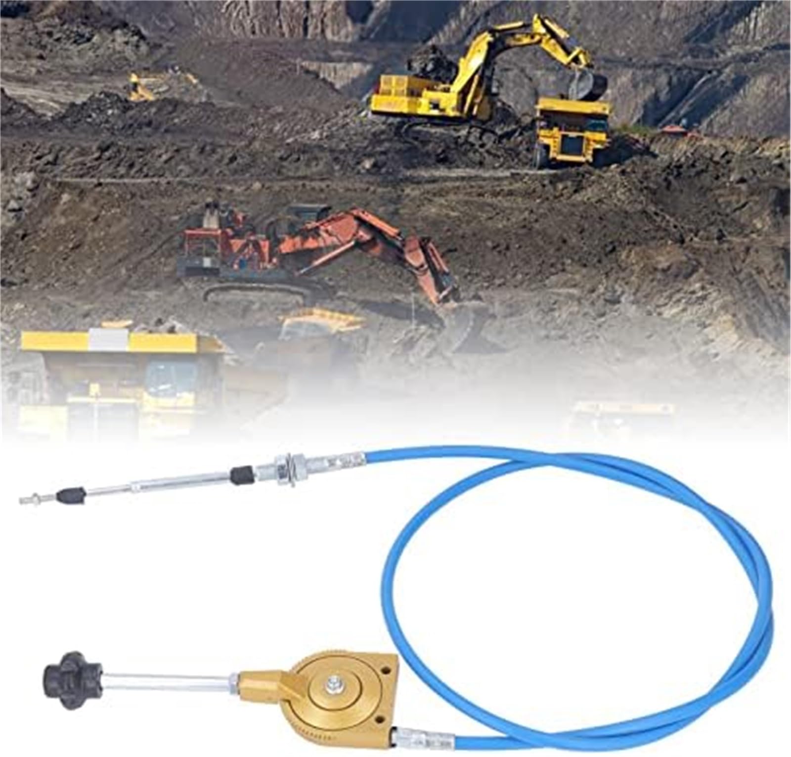 2m linka przepustnicy, ręczny kabel przyspieszacza, stal