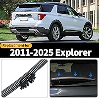 Vista 2 de Repuesto para Ford Explorer 2011-2024 Conjunto de limpiaparabrisas trasero y brazo - Juego de brazos del limpiaparabrisas trasero de fábrica OEM