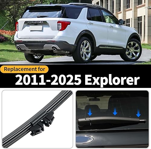 Miniatura 2 de Conjunto de limpiaparabrisas trasero, limpiaparabrisas trasero, accesorios de brazo de repuesto para Ford Explorer 2011-2025, juego de
